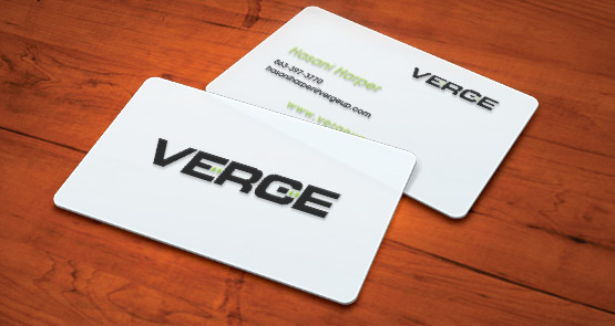White Plastic Business Cards