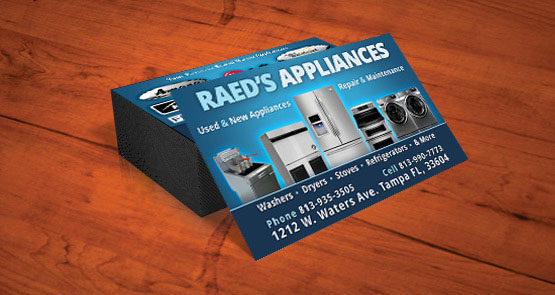 Raed's Appliances Business Card Design