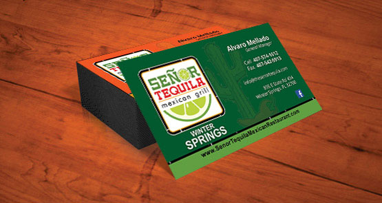 Senor Tequila Business Card Design