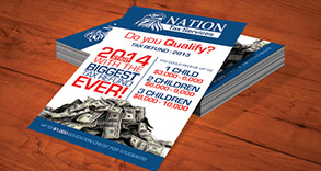 Nation Tax 4x6 Flyer Design